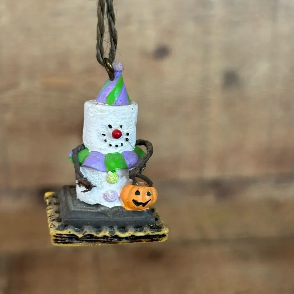 S'mores Halloween Pumpkin Tree 5 Miniature Ornaments JC Penney **Sound Works!